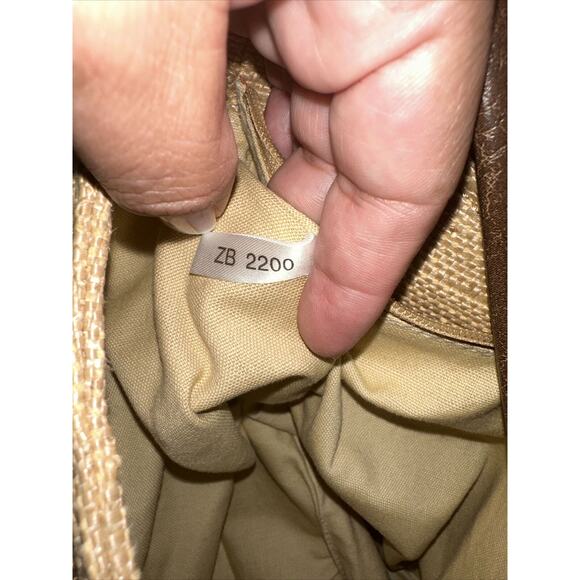 Fossil Genuine Classic 1954 Shoulder Bag Natural & Leather Floral Print Inside - Picture 8 of 10